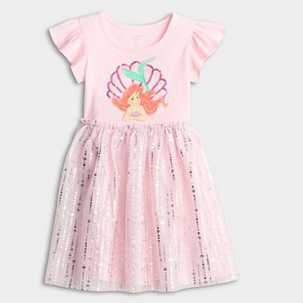 Baby & Toddler Girl Jumping Beans® Disney's Little Mermaid Ariel Ruffle Sleeve Tutu Dress
