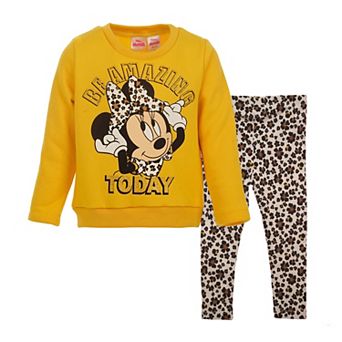 Disney's Minnie Mouse 2 pc Fleece Sweatshirt and Leggings Set