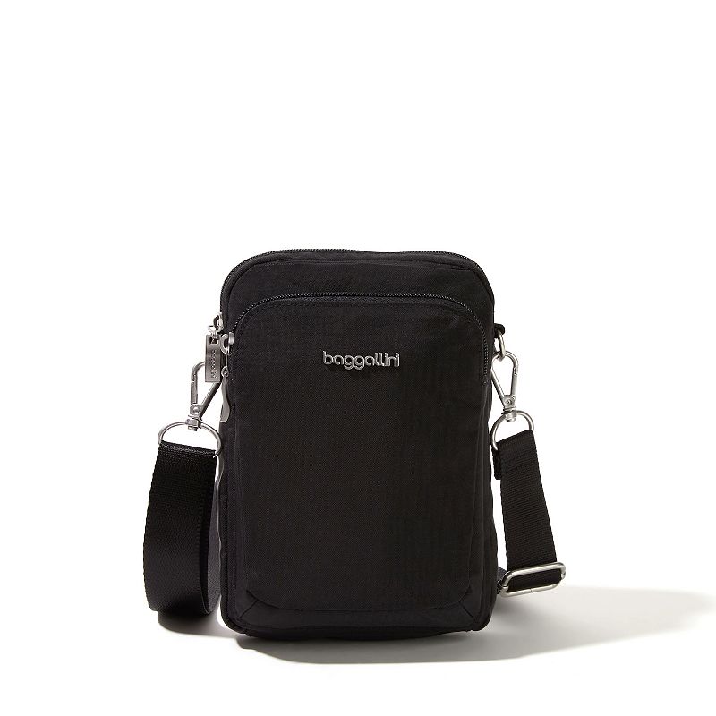baggallini Explorer Crossbody Bag With Adjustable Strap, Black