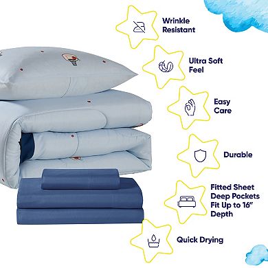 Sweet Home Collection Basketball Printed Bedding Set