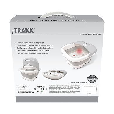 TRAKK Heated Collapsible Foot Spa with Massage Rollers