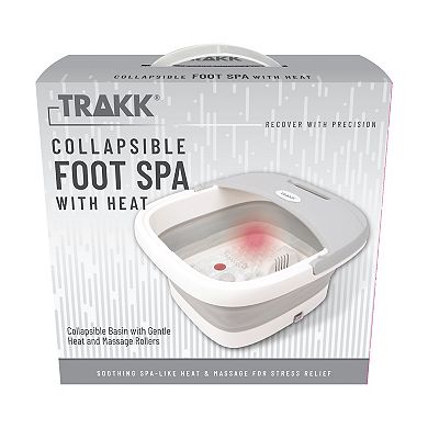 TRAKK Heated Collapsible Foot Spa with Massage Rollers