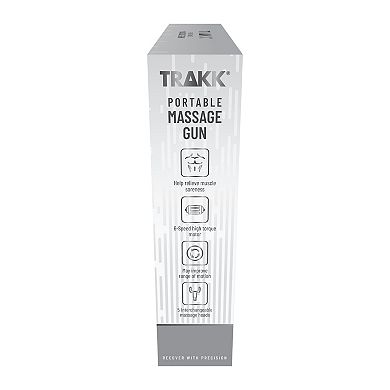TRAKK Portable Massage Gun With 5 Interchangeable Heads