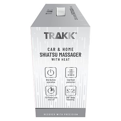 TRAKK Shiatsu Massager with Heat for Home & Car