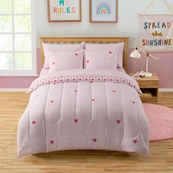 Sweet Home Collection Kids Hearts Printed Bedding Set