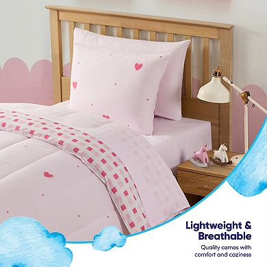 Sweet Home Collection Kids Hearts Printed Bedding Set