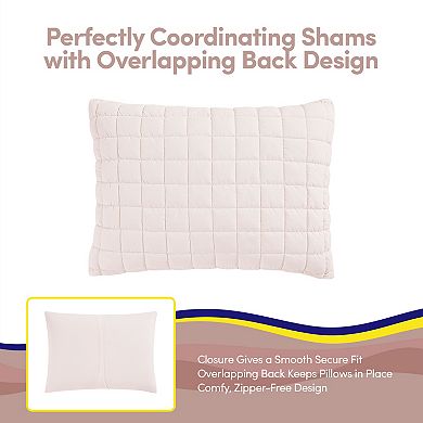 Sweet Home Collection Kids Marshmallow Stitched Comforter & Sheet Set