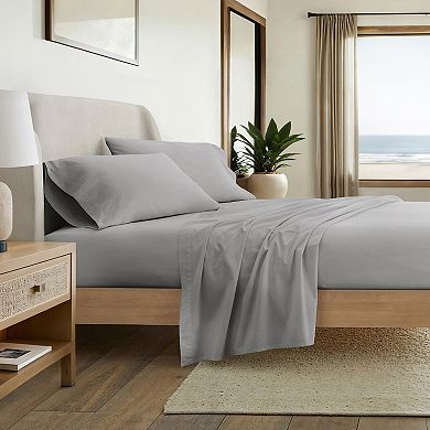 100% Cotton Percale 4-Piece Sheet Set