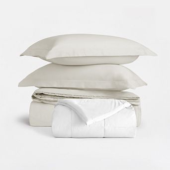 Brushed Cotton Duvet Cover and Insert Bedding Set