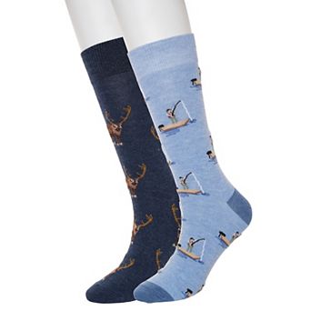Men's Twisted Toes 2-Pack Nature Adventure Novelty Socks