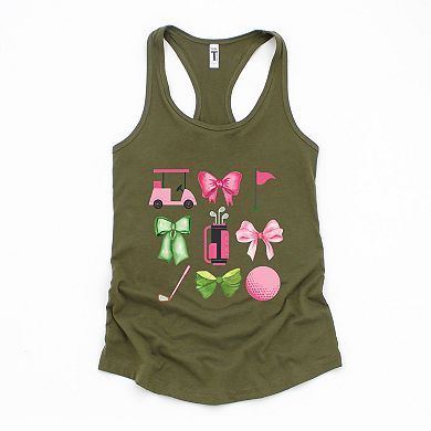 Simply Sage Market Golf Icons Coquette Racerback Tank