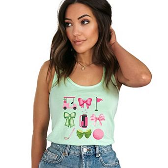 Simply Sage Market Golf Icons Coquette Racerback Tank