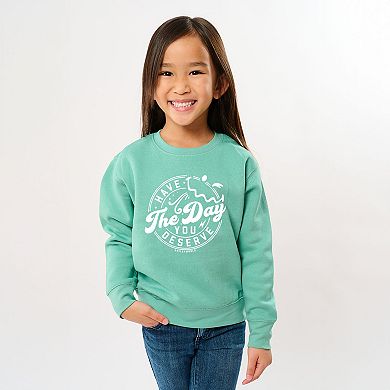 The Juniper Shop SmileyWorld Have The Day You Deserve Circle Youth Sweatshirt