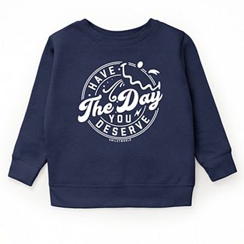 The Juniper Shop SmileyWorld Have The Day You Deserve Circle Youth Sweatshirt