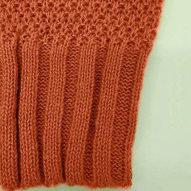 Womens Turtle Neck Raglan Sleeve Pullover Loose Fit Sweater