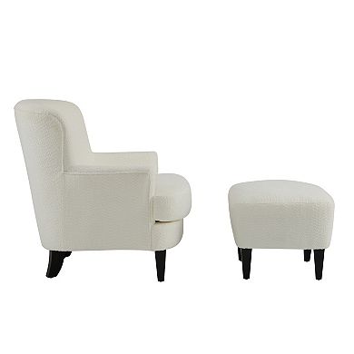 Gerald Upholstered Club Chair and Ottoman Set by Christopher Knight Home