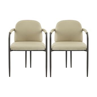 Taylor Dining Chairs with Iron Frame (Set of 2) by Christopher Knight Home