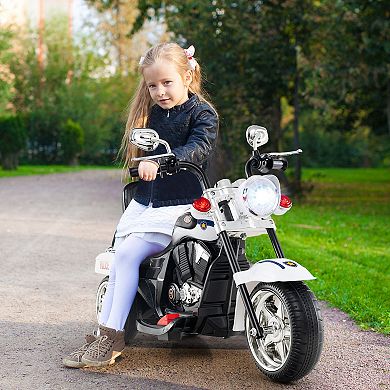 Gymax 6V Electric Kids Motorcycle 3-Wheel Ride On Toy w/ Adjustable Headlight