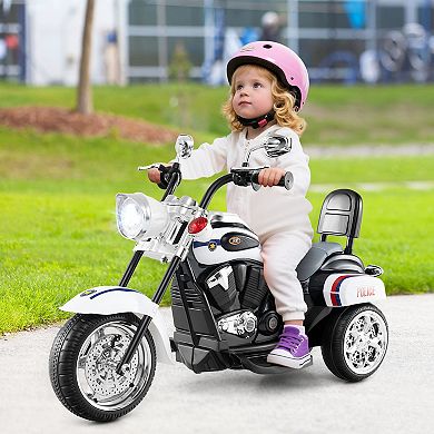 Gymax 6V Electric Kids Motorcycle 3-Wheel Ride On Toy w/ Adjustable Headlight