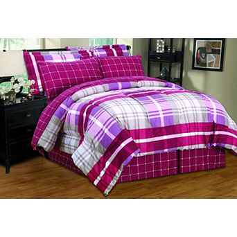 6-8 pc Bed in a Bag Comforter Sheet Set Luxurious Styles