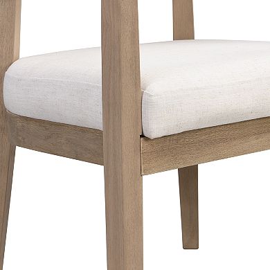 Sawyer Modern Fabric Upholstered Dining Arm Chairs (Set of 2) by Christopher Knight Home