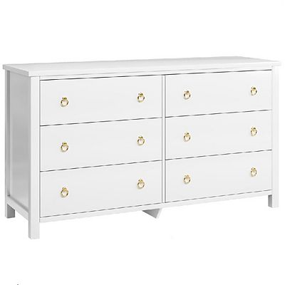 Tall 6-Drawer Dresser, Clothes Storage Cabinet for Bedroom & Closet  Organization