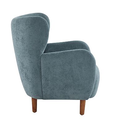 Parmelee Upholstered Wingback Club Chair by Christopher Knight Home