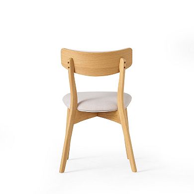 Wrene Mid-Century Upholstered Dinning Chair Set (Set of 4) by Christopher Knight Home