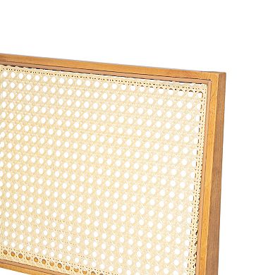 Chandigarh Cane Dining Chairs with Cushion (Set of 2) by Christopher Knight Home