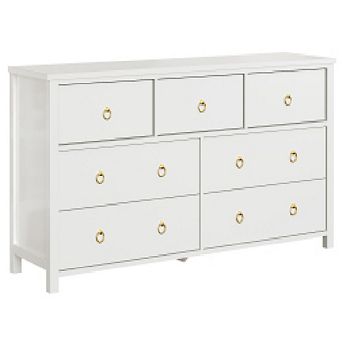 Tall 7-Drawer Dresser, Clothes Storage Cabinet for Bedroom & Closet Organization