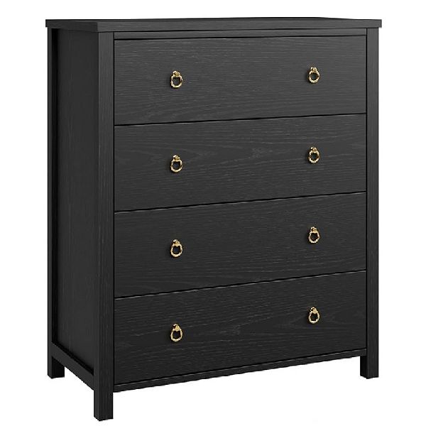 4 drawer black dresser Adeptus Black Solid Wood Easy Pieces 4-drawer Chest of Drawers - On Sale -  Bed Bath & Beyond
