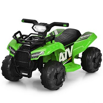 Gymax 6V 4 Wheels ATV Quad Ride On Car Kids Ride-On Toy w/ Music Horn LED Light