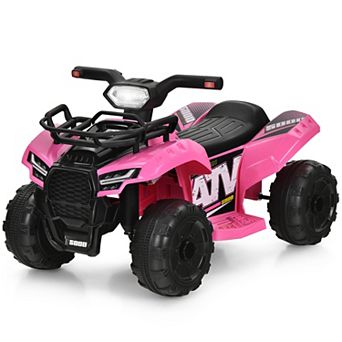 Gymax 6V 4 Wheels ATV Quad Ride On Car Kids Ride-On Toy w/ Music Horn LED Light