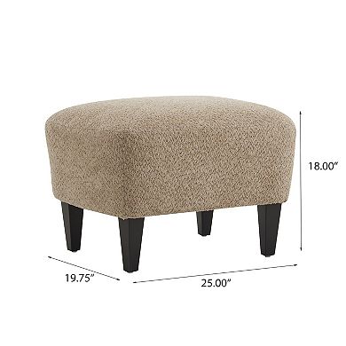 Gerald Boucle Upholstered Club Chair and Ottoman Set by Christopher Knight Home