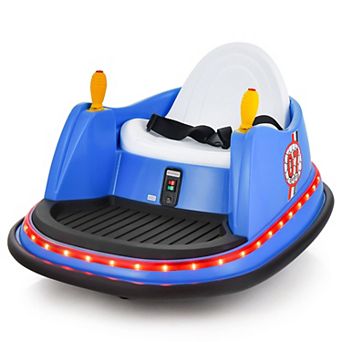 Gymax 12V Vehicle 360 Degree Spin Race Toy Kids Ride On Bumper Car w/ Remote Control