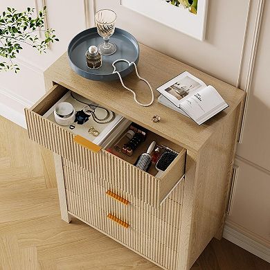 Fluted 5 Drawer Dresser