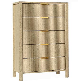 Fluted 5 Drawer Dresser