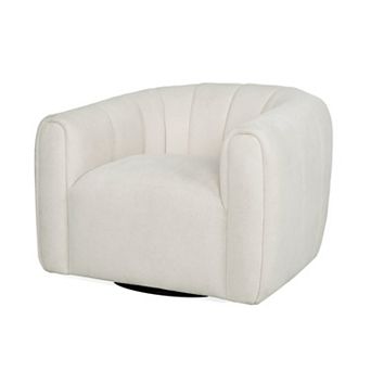 Nolten Velvet Swivel Club Chair by Christopher Knight Home