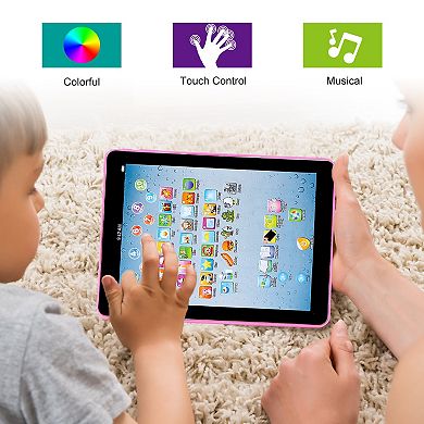 Baby Learning Tablet Toy, Educational Mini Touch Pad for Toddlers Ages 16 with ABC, Numbers & Words