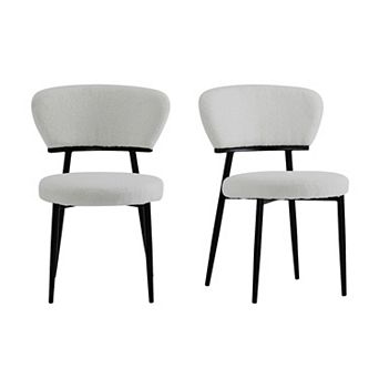Hearth Mid-Century Upholstered Dinning Chair Set (Set of 2) by Christopher Knight Home