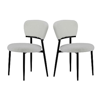Hearth Mid-Century Upholstered Dinning Chair Set (Set of 2) by Christopher Knight Home