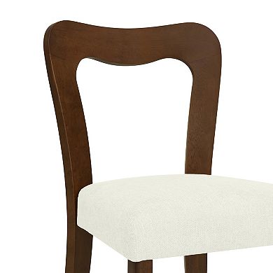 Fiona Upholstered Dining Chairs without Arm (Set of 2) by Christopher Knight Home