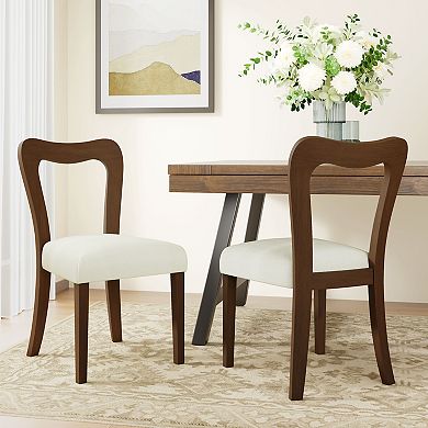 Fiona Upholstered Dining Chairs without Arm (Set of 2) by Christopher Knight Home