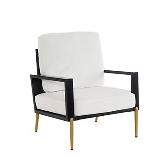 Christopher Knight Home Floral Velvet Accent Chair with Removable Cover & Adjustable Legs