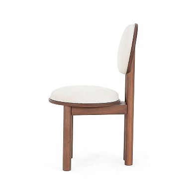 Quarry Upholstered Dining Chairs with Wood Frame (Set of 2) by Christopher Knight Home