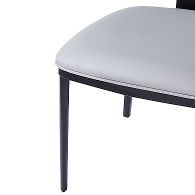 Saira Faux Leather Upholstered Dining Chairs (Set of 2) by Christopher Knight Home