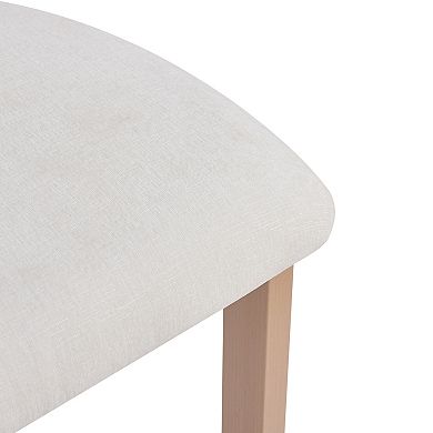 Stylish Round 26.5-inch Stool with Low Back Upholstered Seat (Set of 2) by Christopher Knight Home