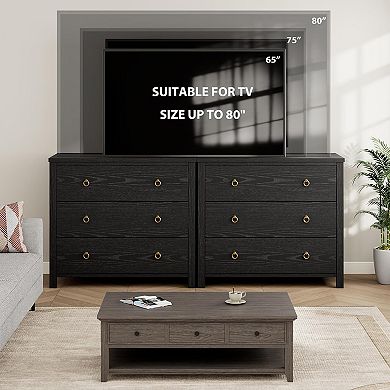 Tall 3-Drawer Dresser, Vertical Storage Cabinet for Closet & Nursery