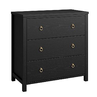 Tall 3-Drawer Dresser, Vertical Storage Cabinet for Closet & Nursery