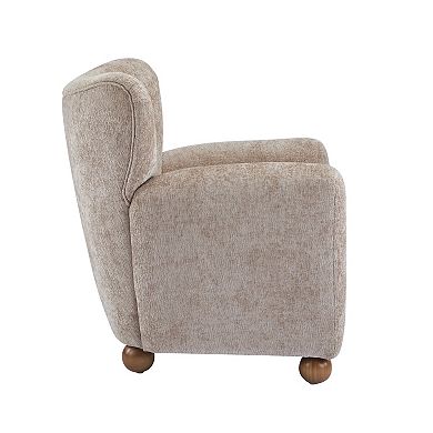 Cozy Wingback Fabric Armchair by Christopher Knight Home